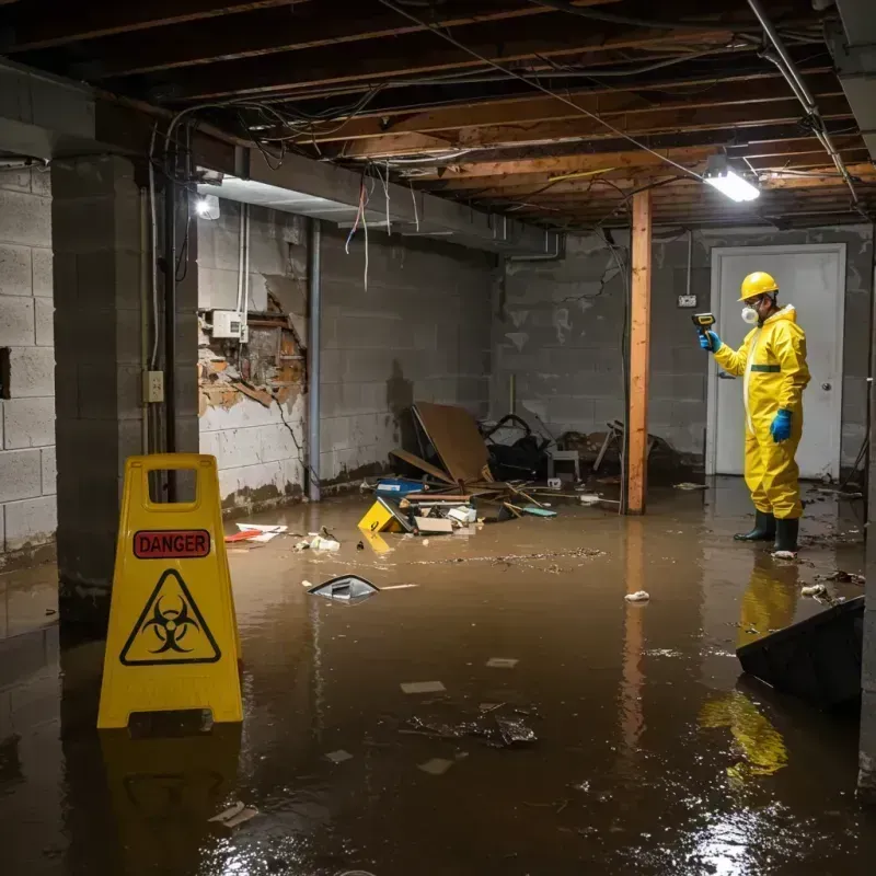 Flooded Basement Electrical Hazard in West Garfield Park, IL Property