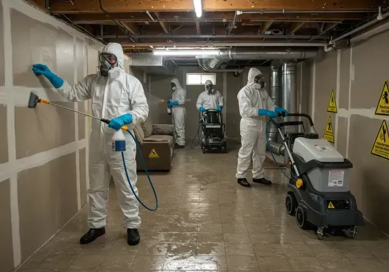 Basement Moisture Removal and Structural Drying process in West Garfield Park, IL